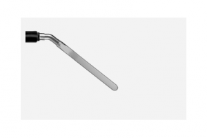 Электрод-нож изогнутый моно 2х0.5 мм штекер 2.4мм
